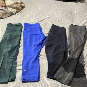 lululemon athletica Bottoms - Green, Blue, Black, and Gray